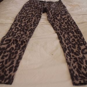 Joes Jeans Slim Fit Jeggings 7 Leopard Black